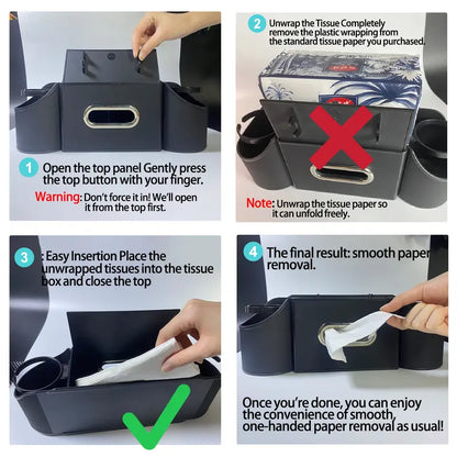 Car Seat Back Storage Box
